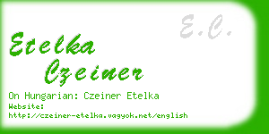 etelka czeiner business card